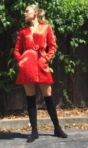 Vintage, PJ Dressing, Stuart Weitzman, high fashion, LA, CA, TX, blogger, Investment Piece, red 