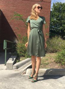 Green, fashion, blogger, Banana Republic, blogger, CA, TX, Investment Piece