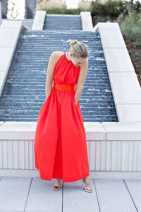 Investment Piece, fashion blogger, lady in red, vintage, gown, fashion blogger, CA, TX 