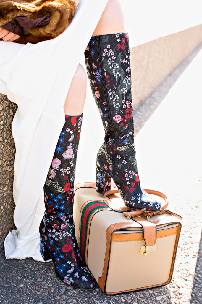 Investment Piece, non wedding, fashion blogger, Asos, Gucci, Valentino, floral boots, Megan Weaver, high fashion, CA, TX