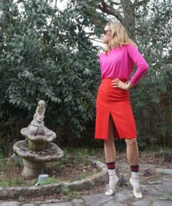 Investment Piece, fashion, blogger, red//pink,Jcrew, Zara, Gucci, color blocked, Ca, TX