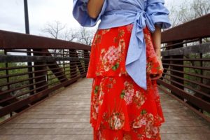 Investment Piece, fashion blogger, florals for Spring, Beehive, gingham, high fashion, Beehive, CA, TX 