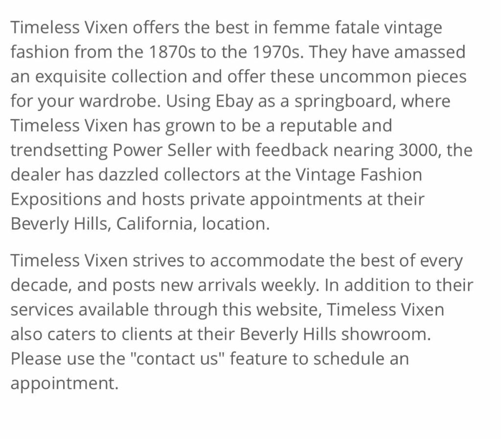 Investment Piece: Where to Shop: Timeless Vi