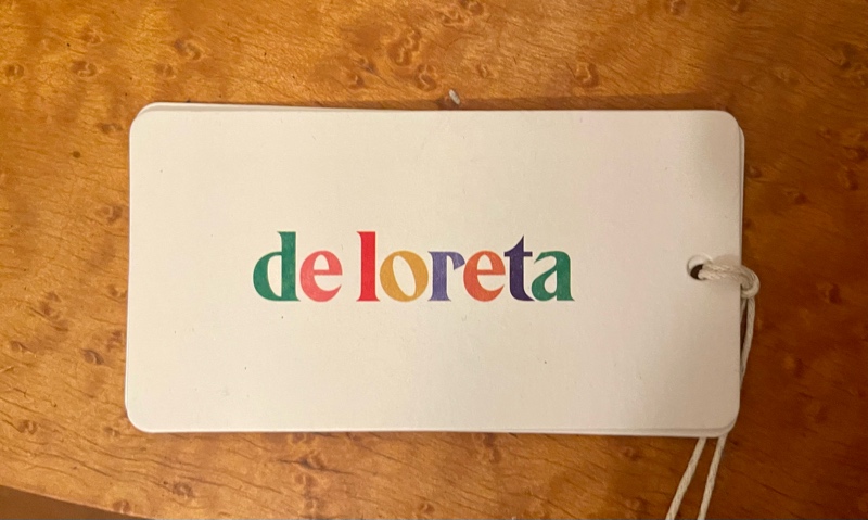 a tag reading deloreta